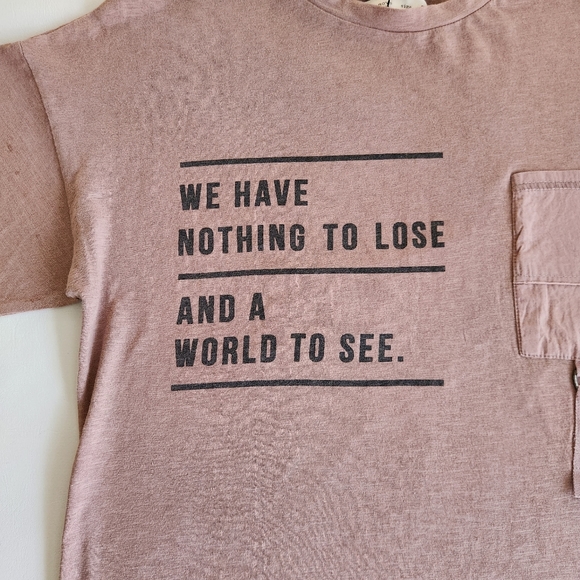 Zara Boys " We have Nothing to Lose & a World to see" T-shirt - Picture 2 of 12